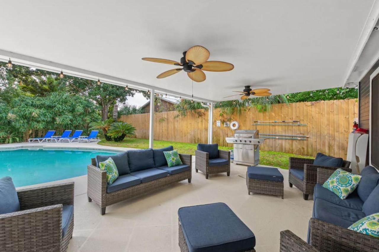 The Flip Flop Stop - Private Heated Pool, Pool House, Backyard Oasis And Game Room Panama City Beach Dış mekan fotoğraf